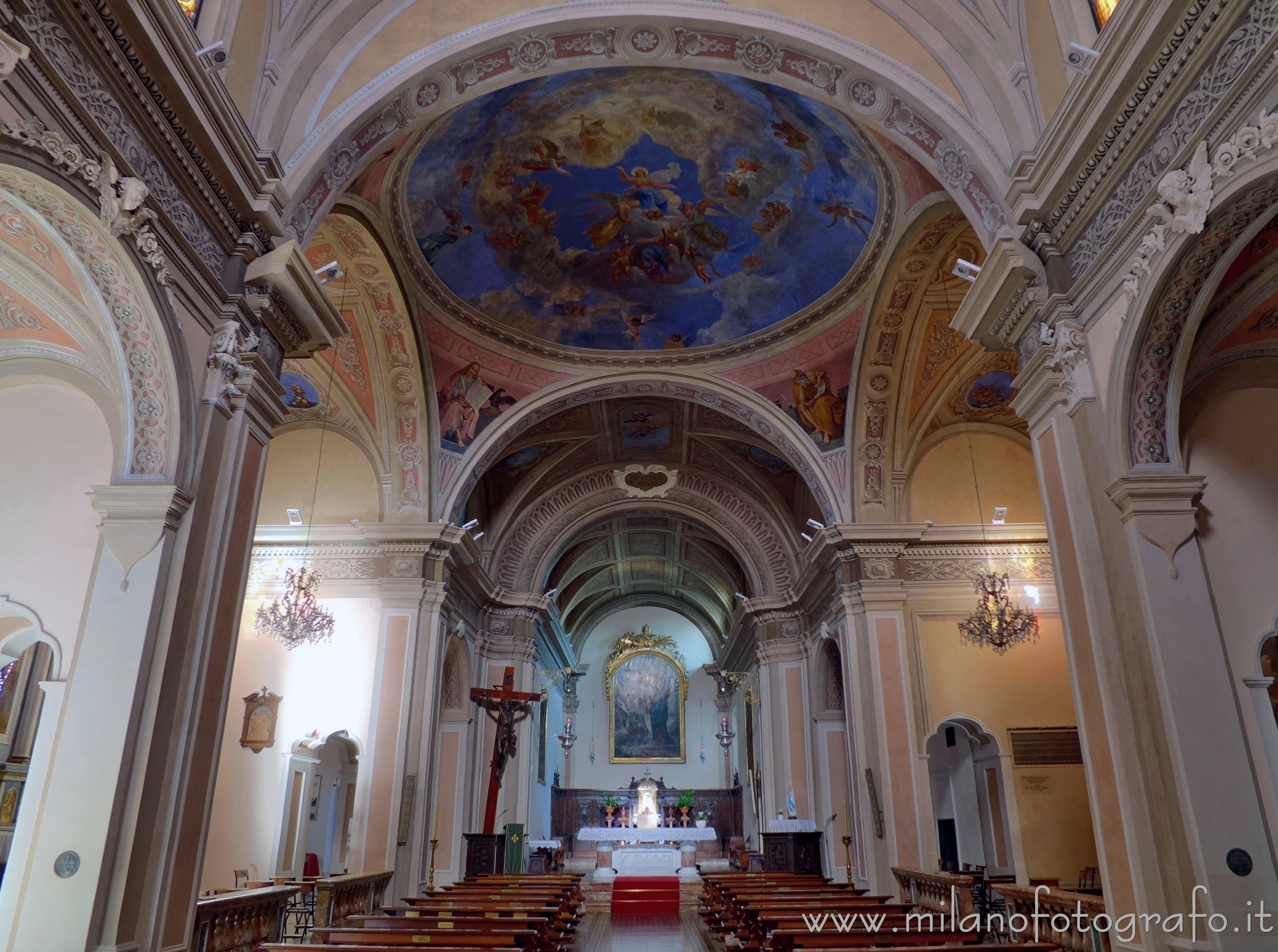 Gaglianico (Biella, Italy) - Interior of the Parish church of St. Peter